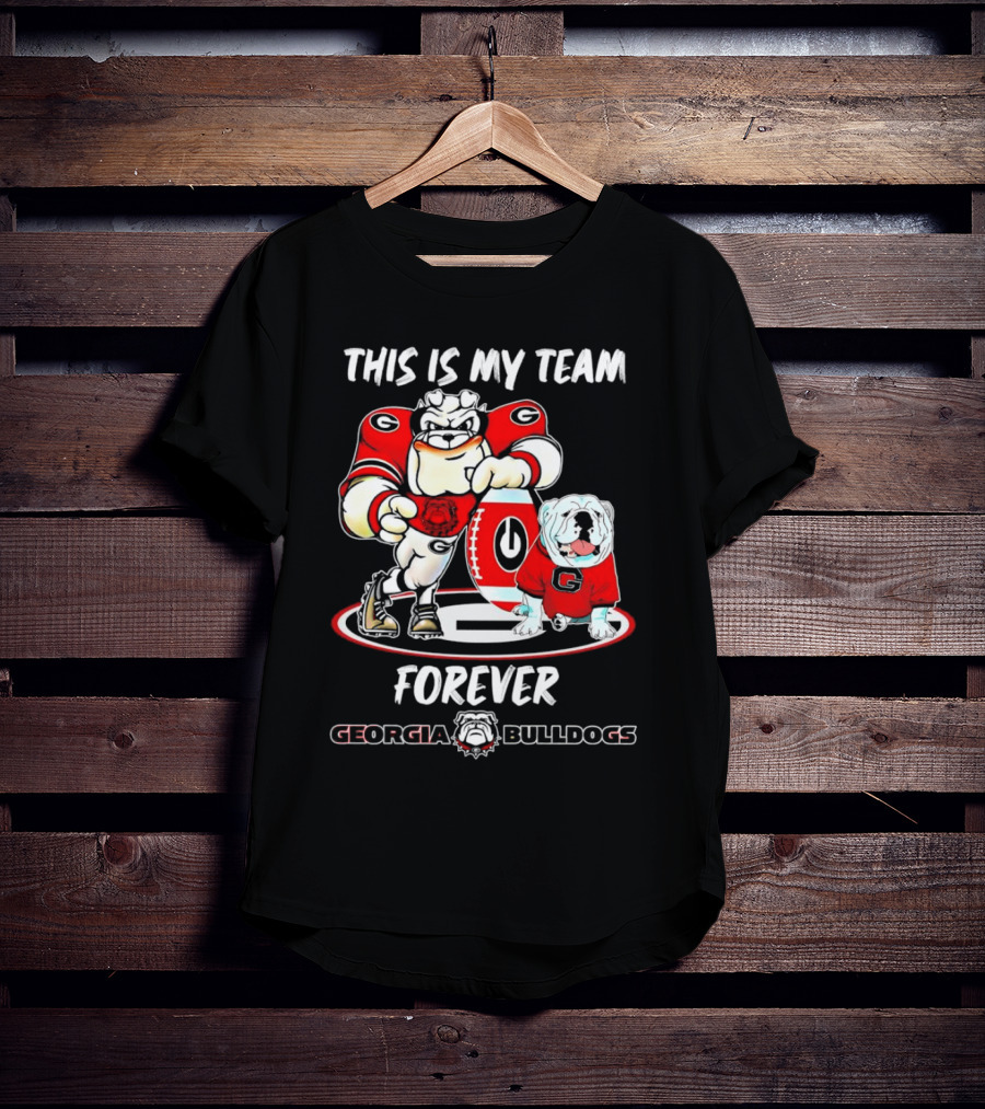 Georgia Bulldogs This Is My Team Forever Mascot Collection T-Shirt