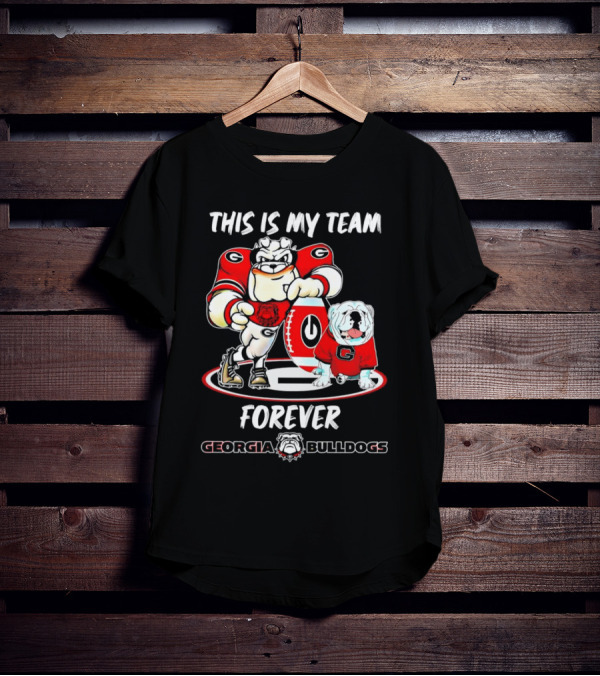 Georgia Bulldogs This Is My Team Forever Mascot Collection T-Shirt