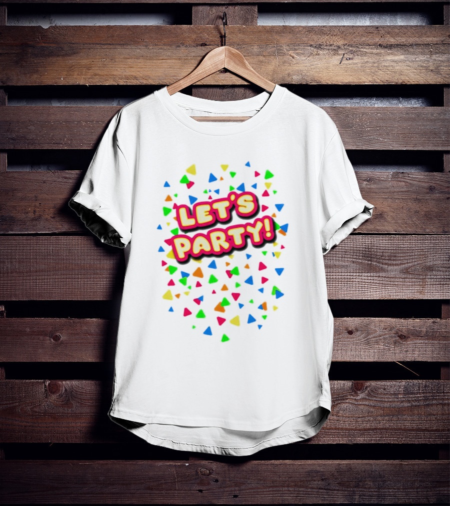 Let’s Party Chica Colorful Confetti T-Shirt