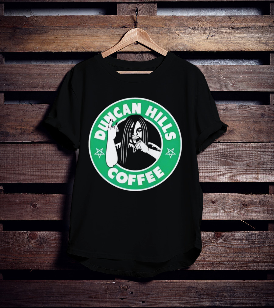 Duncan Hills Coffee Metalocalypse Starbucks Emblem T-Shirt