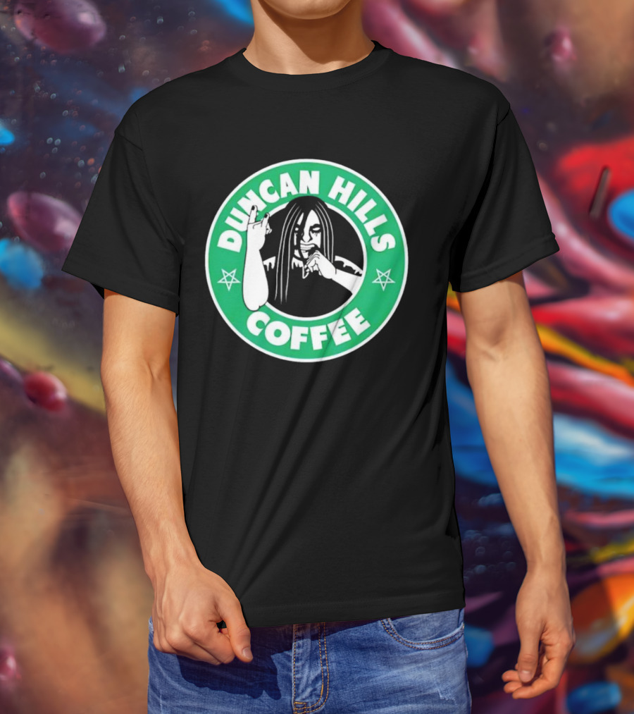 Duncan Hills Coffee Metalocalypse Starbucks Emblem T-Shirt