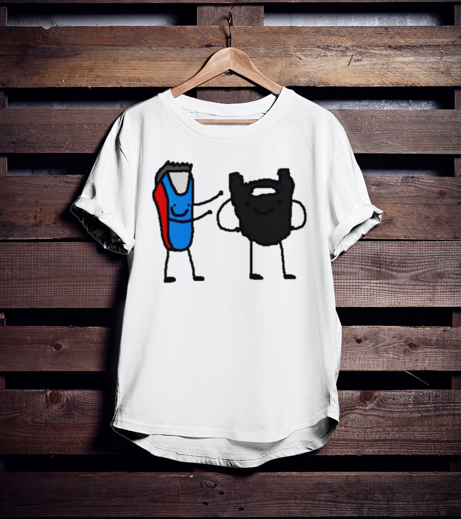 Clipps And Beard Clippers And Facial Hair Cartoon T-Shirt