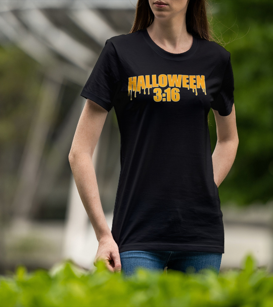 Halloween 3 16 Dripping Slime Font T-Shirt