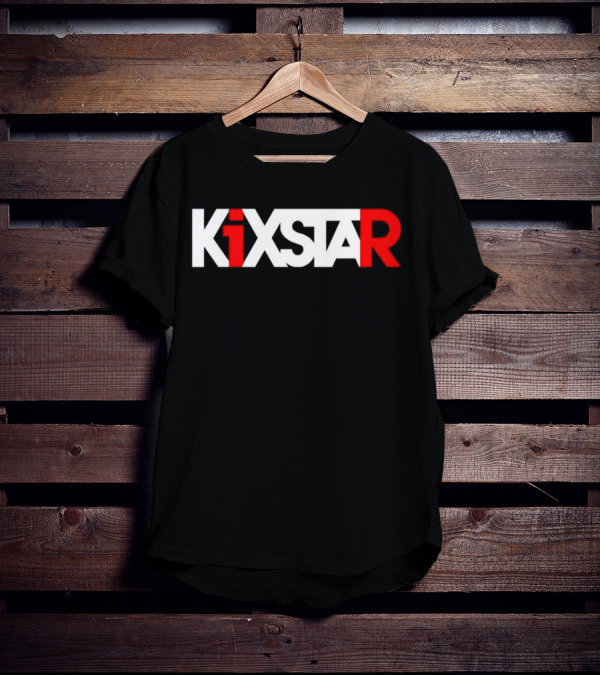 Kixstar Gaming Inspired Red And White T-Shirt