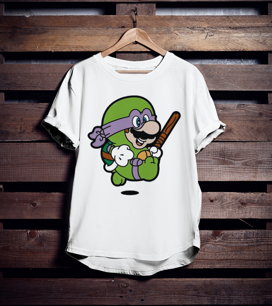 Mario Super Donny Bro Ninja Parody Character T-Shirt