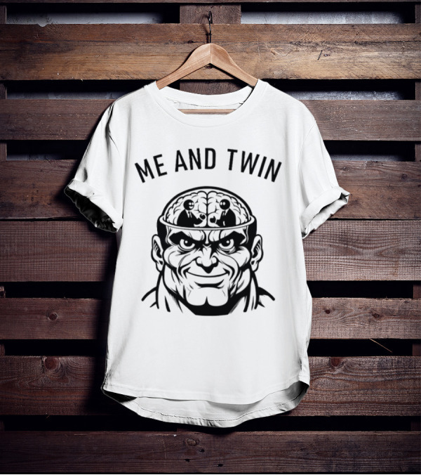 Me And Twin Sharing Mind Wrestling Brain T-Shirt