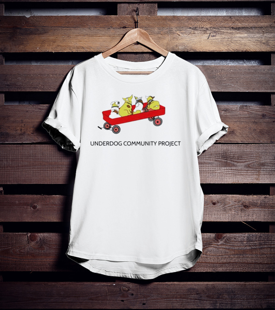 Underdog Community Project Yellow Dog Red Wagon T-Shirt