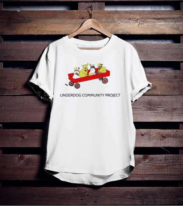 Underdog Community Project Yellow Dog Red Wagon T-Shirt