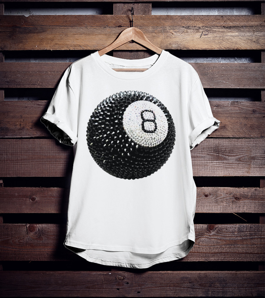 Lucky 8 Ball Crystal Sparkle Sphere T-Shirt