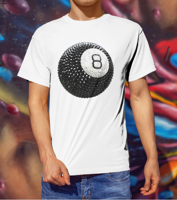 Lucky 8 Ball Crystal Sparkle Sphere T-Shirt