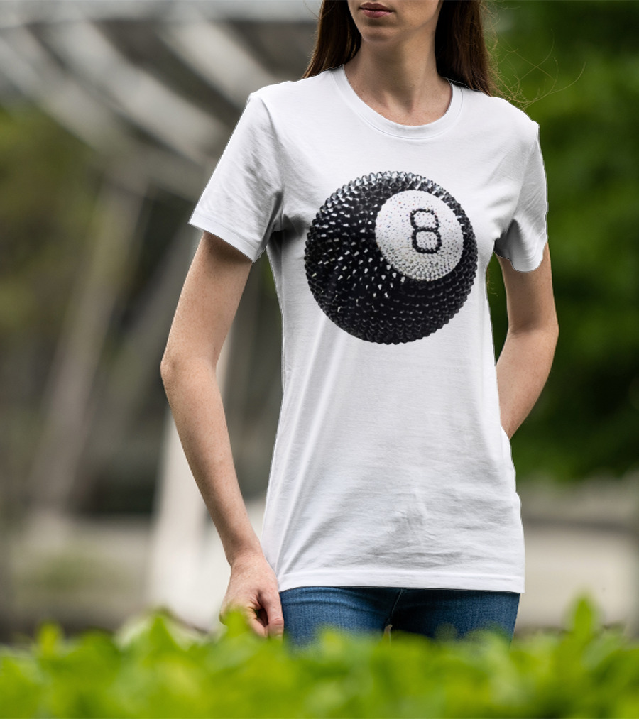 Lucky 8 Ball Crystal Sparkle Sphere T-Shirt