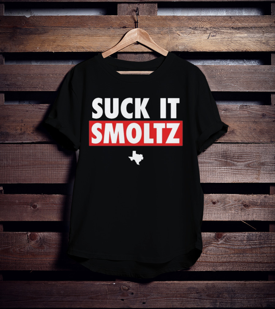 Suck It Smoltz Texas Map T-Shirt