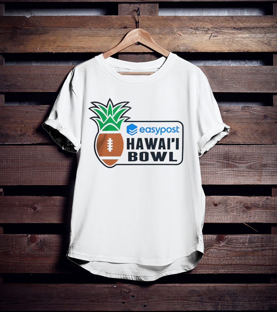 Easypost Hawai’i Bowl Pineapple Football T-Shirt