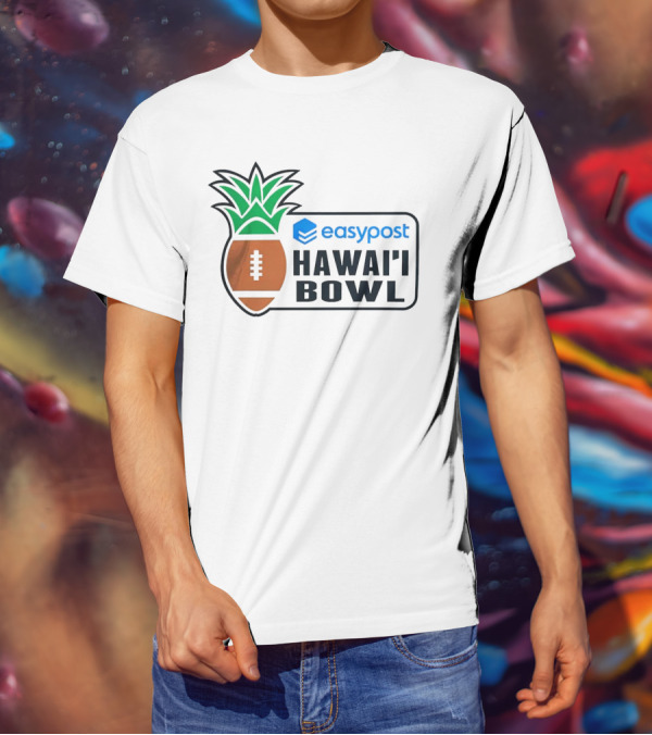 Easypost Hawai’i Bowl Pineapple Football T-Shirt