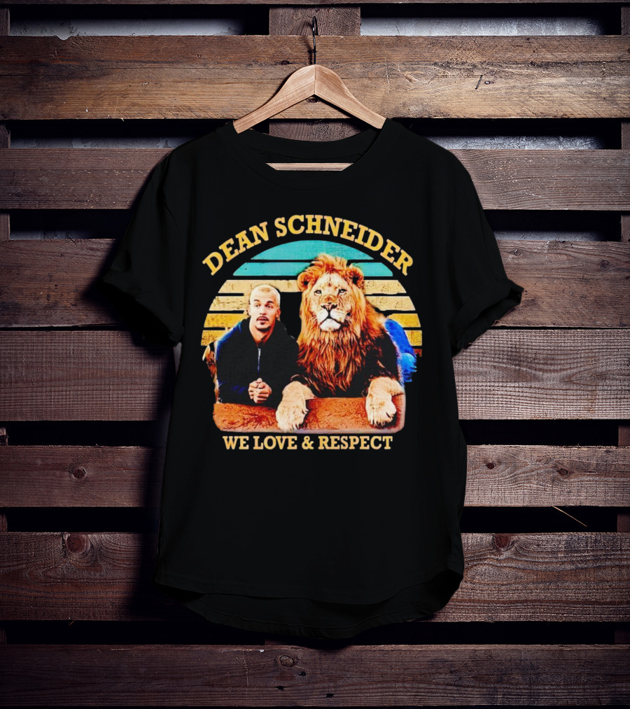 Dean Schneider We Love And Respect Lion T-Shirt