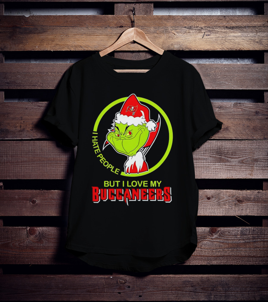 Grinch I Hate People But I Love My Buccaneers T-Shirt