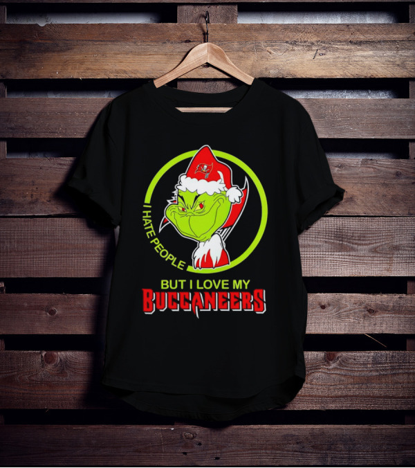 Grinch I Hate People But I Love My Buccaneers T-Shirt