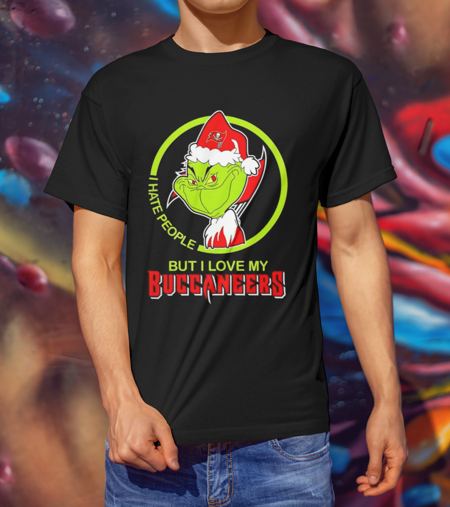 Grinch I Hate People But I Love My Buccaneers T-Shirt