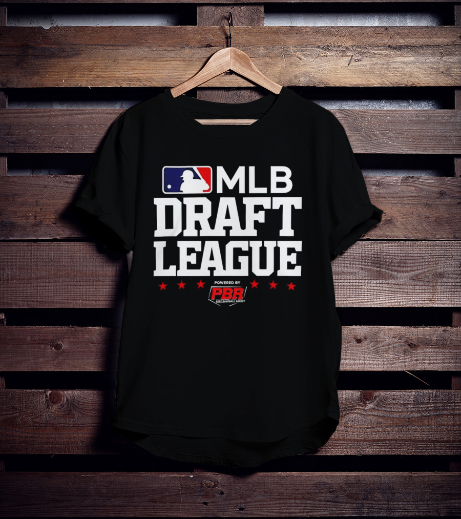 MLB Draft League Powered By Prep Baseball Report PBR T-Shirt