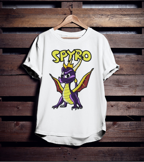 SPYRO The Dragon Hero With Crown And Wings T-Shirt
