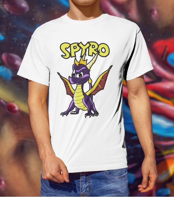 SPYRO The Dragon Hero With Crown And Wings T-Shirt