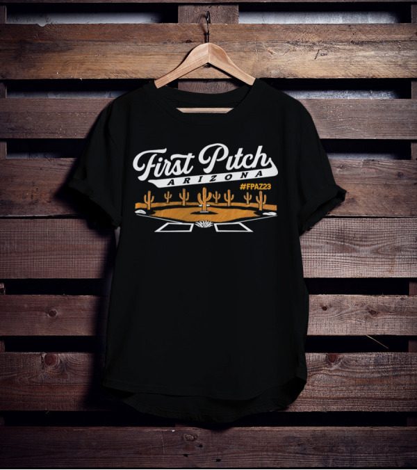 Arizona Diamondbacks First Pitch Arizona Fpaz23 Cactus Baseball Field T-Shirt