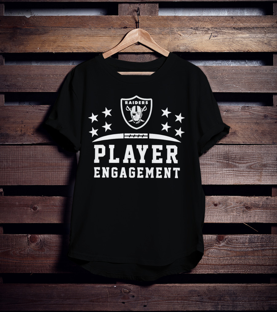 Las Vegas Raiders Player Engagement NFL Logo Stars T-Shirt