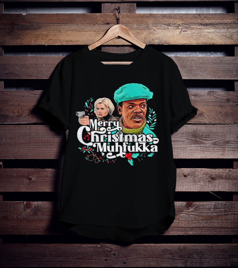 Merry Christmas Muhfukka Movie Character Holiday T-Shirt
