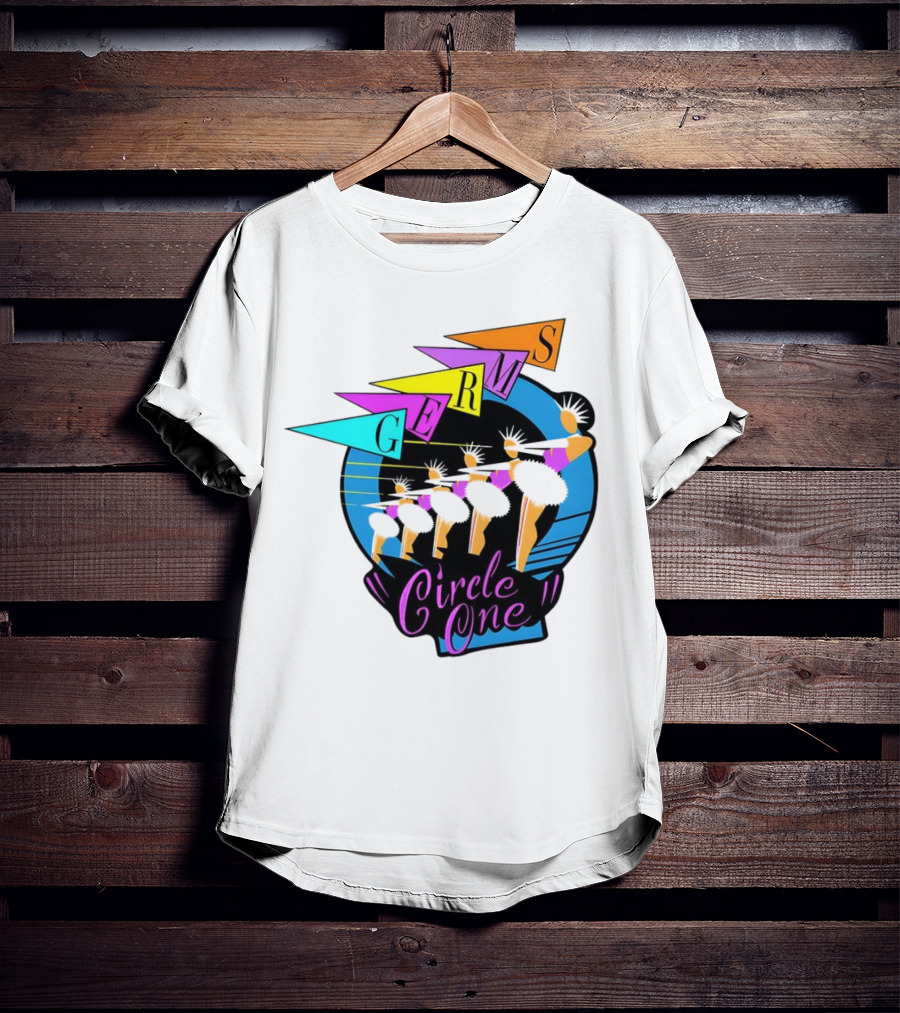 Germs Circle One Ballerina Silhouette Retro T-Shirt