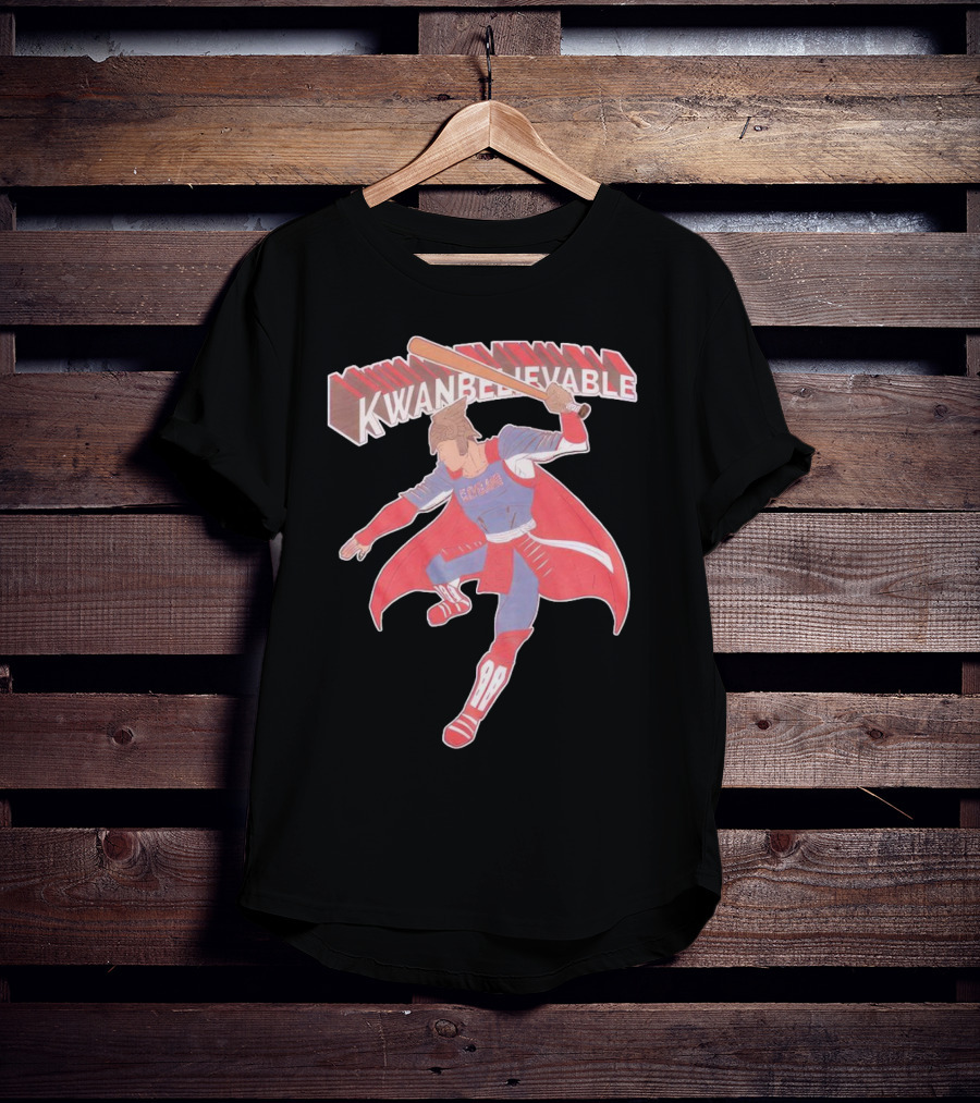 Kwanbelievable Cleveland Guardians Warrior Hero Baseball T-Shirt
