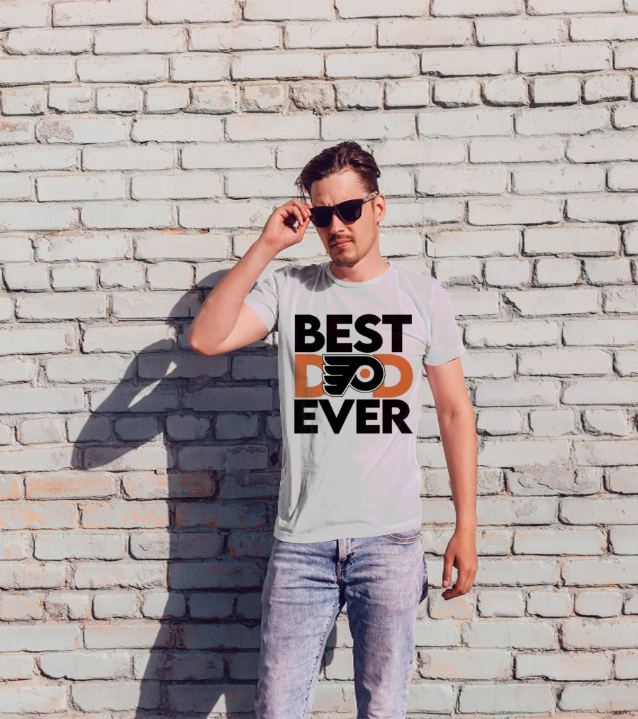 Philadelphia Flyers Logo Best Dad Ever NHL T-Shirt