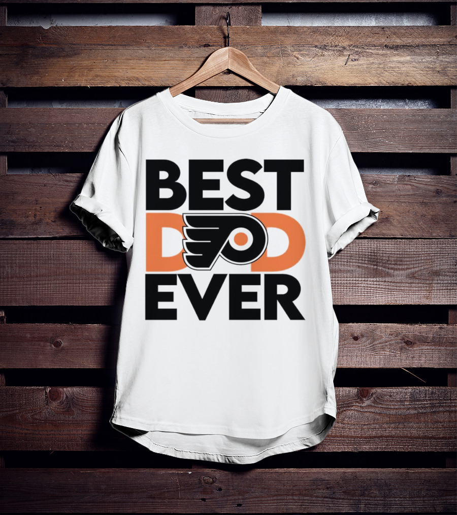 Philadelphia Flyers Logo Best Dad Ever NHL T-Shirt