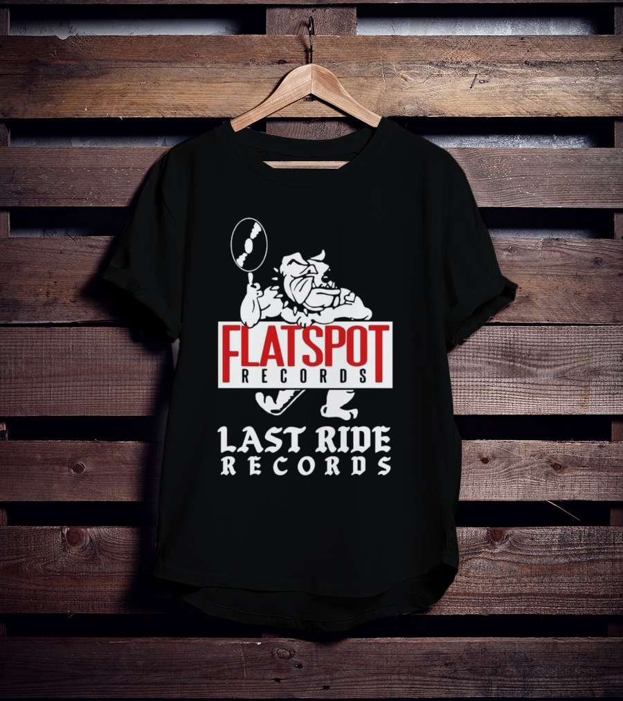 Flatspot Records Bulldog Last Ride Records T-Shirt