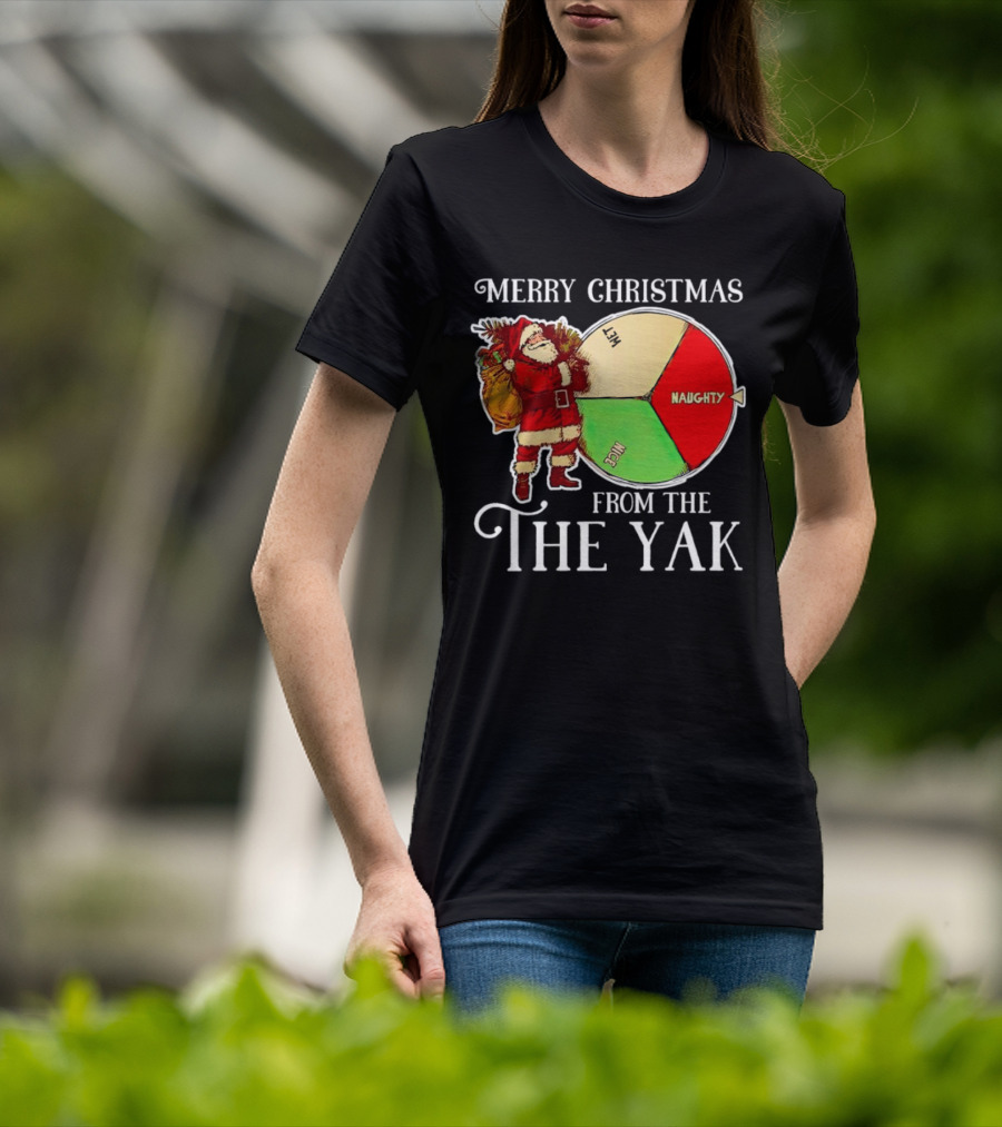 Merry Christmas From The Nice Naughty List Yak Santa T-Shirt