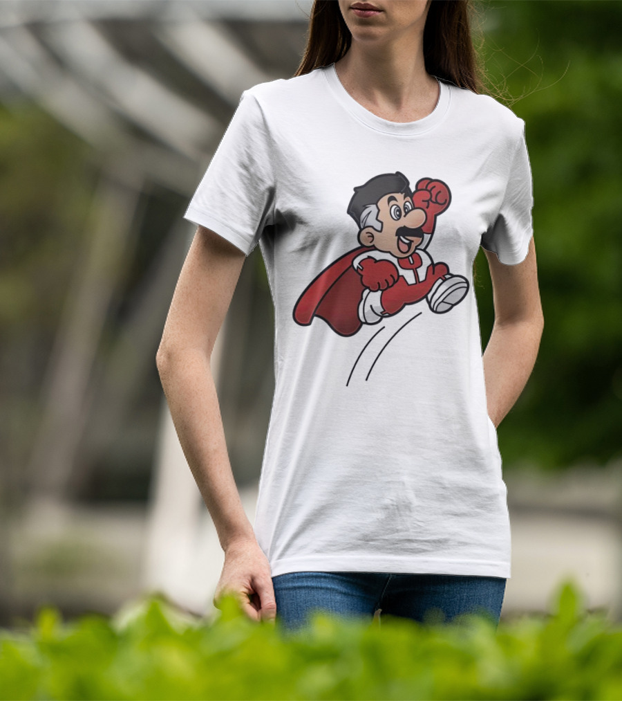 Omni Mario Superhero Jumping Manoeuver T-Shirt