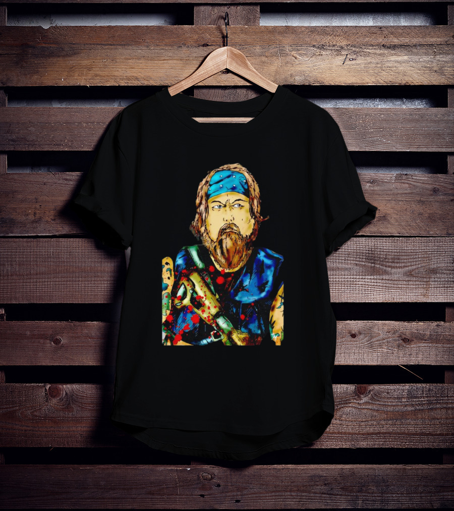 Savior TKO TKO Artist Print Bearded Bandana Warrior T-Shirt