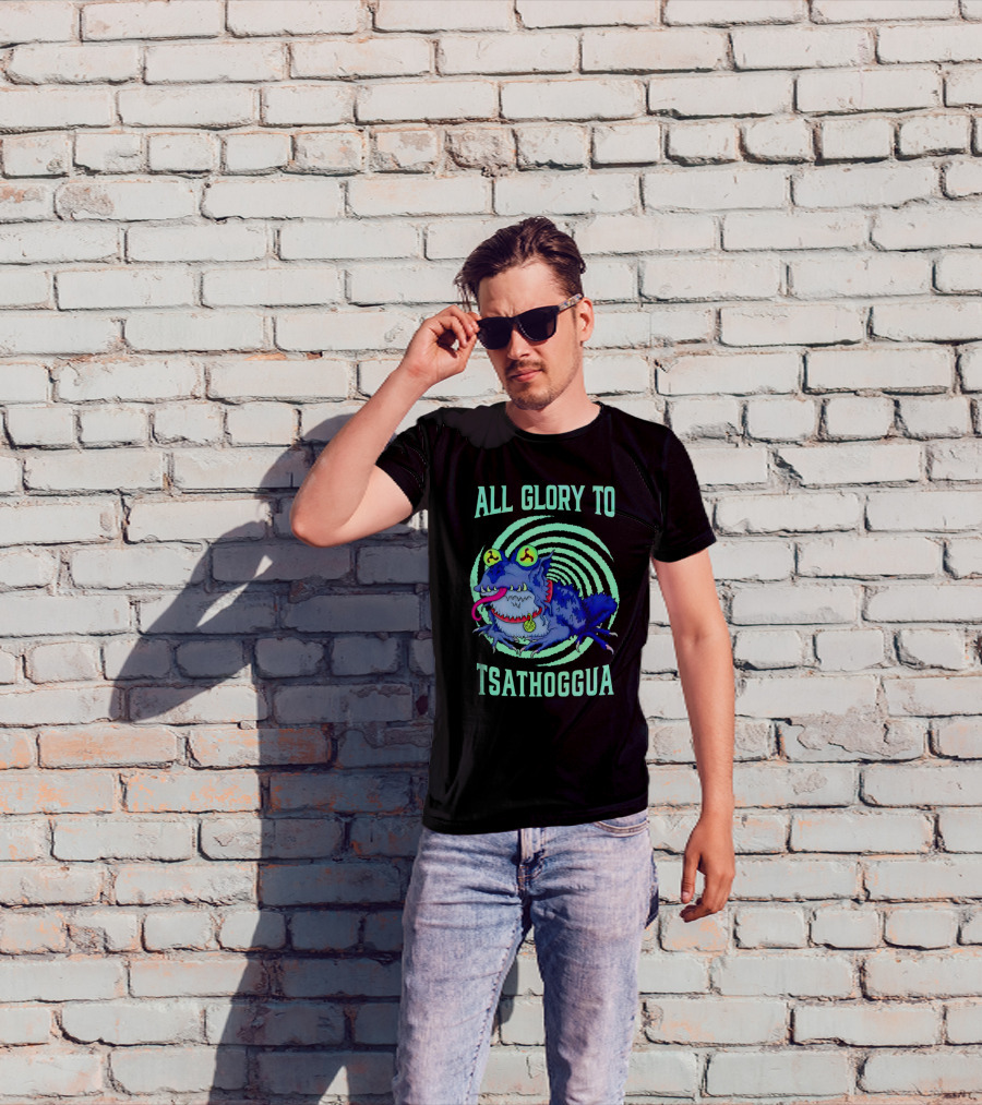 All Glory To Tsathoggua Spiral Eyed Creature T-Shirt