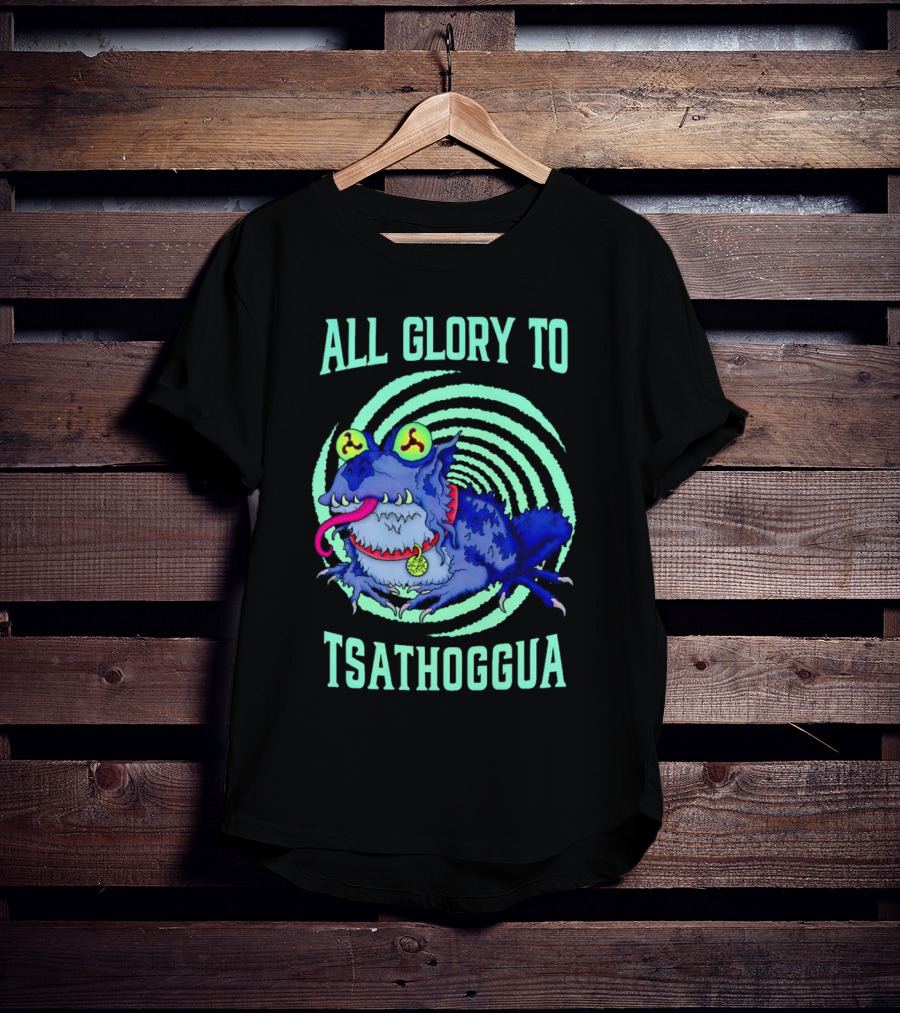 All Glory To Tsathoggua Spiral Eyed Creature T-Shirt