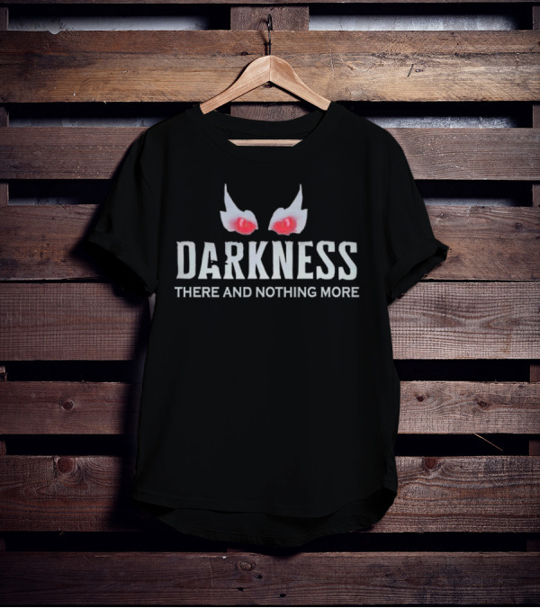 Darkness There And Nothing More Red Eyes Gothic Concept T-Shirt