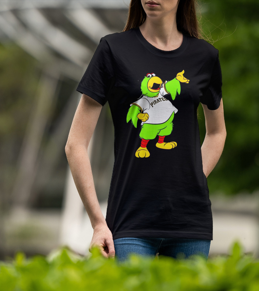 Pittsburgh Pirates Parrot Mascot Cheerful T-Shirt
