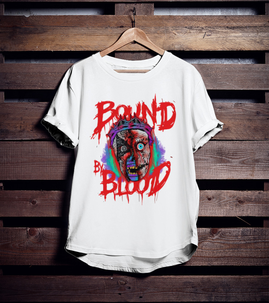Bound By Blood Horror Mask Horror Clown T-Shirt