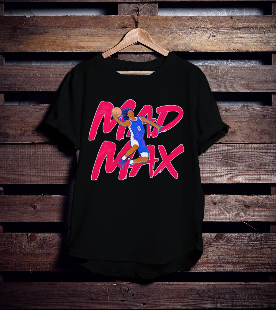 Philadelphia 76ers Tyrese Maxey Mad Max Basketball T-Shirt