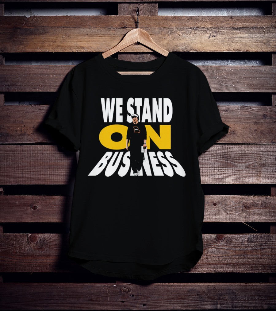 We Stand On Business 673 Brand Apparel Icon With Figure T-Shirt