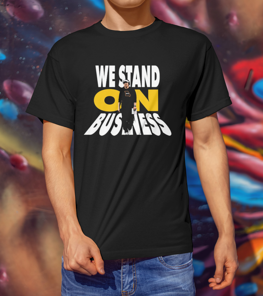 We Stand On Business 673 Brand Apparel Icon With Figure T-Shirt