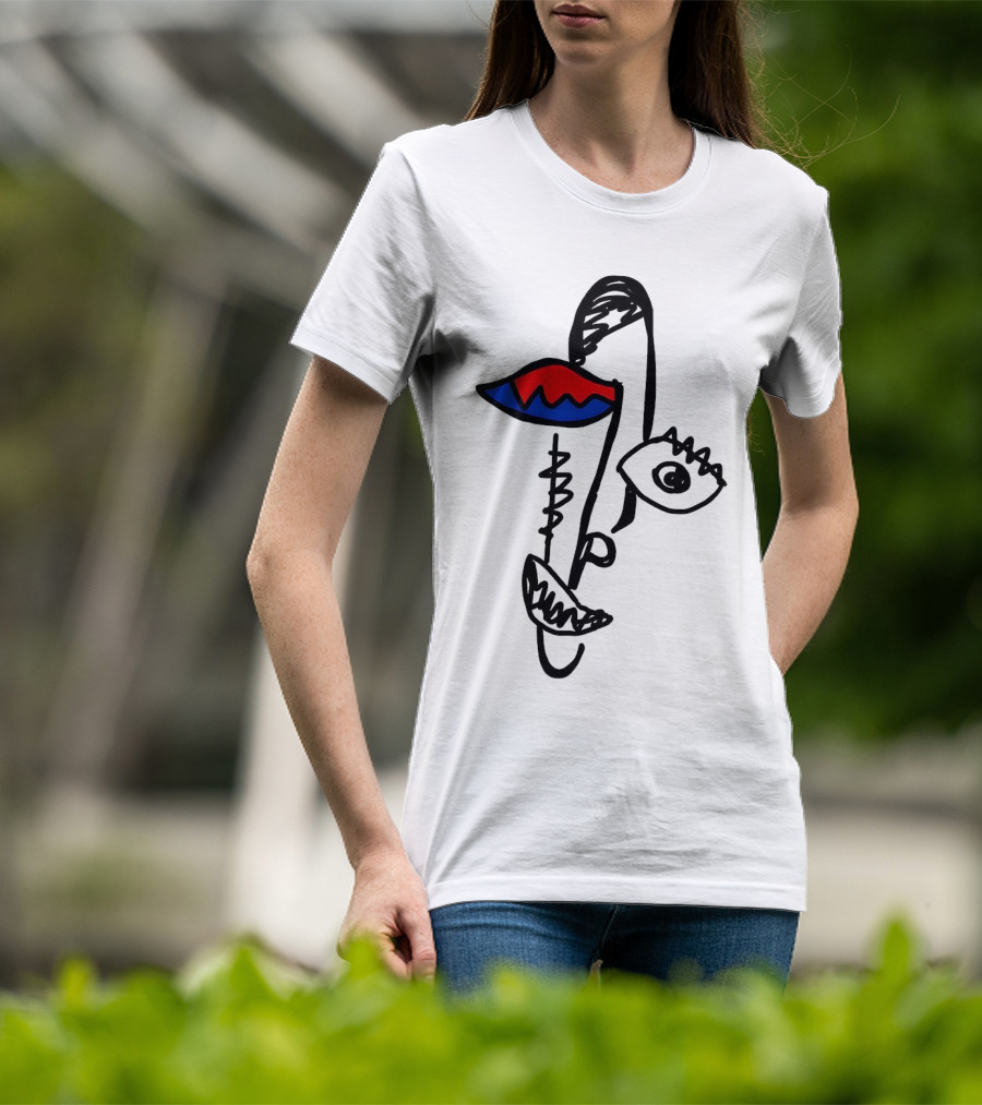 Beyond Graf’s Latest Abstract Picasso Face Disconnected Lines And Shapes T-Shirt