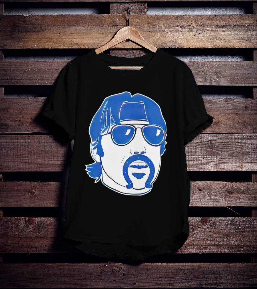 Minshew Mania Indianapolis Colts Iconic Quarterback Mustache Sunglasses T-Shirt