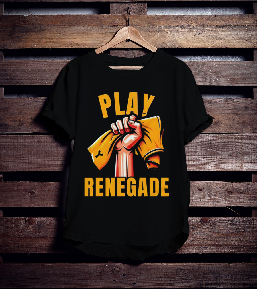 Play Renegade Hand Holding Yellow Towel T-Shirt