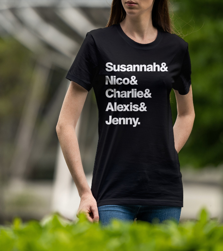 Susannah Nico Charlie Alexis Jenny Ampersand Series T-Shirt