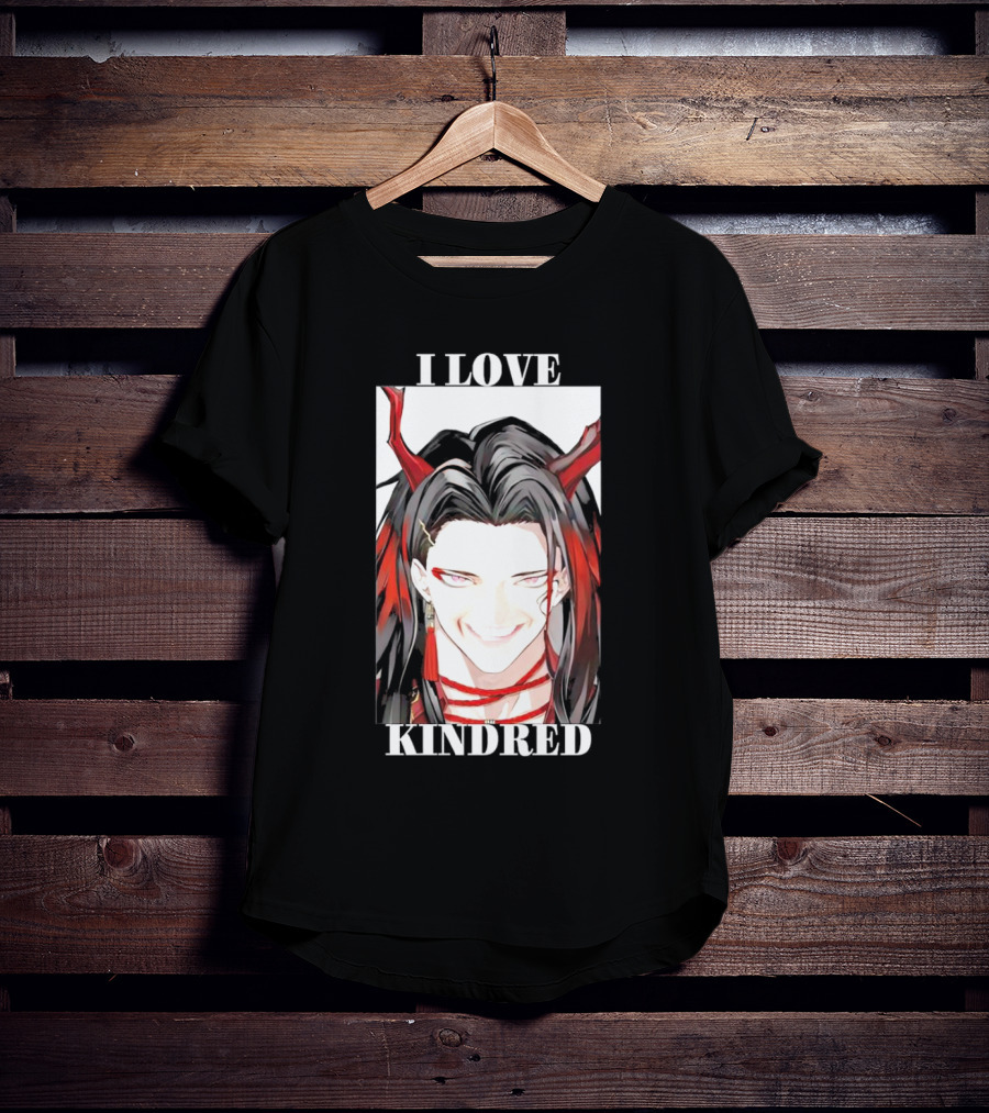 Vox Akuma I Love Kindred Red Horns Anime Character T-Shirt