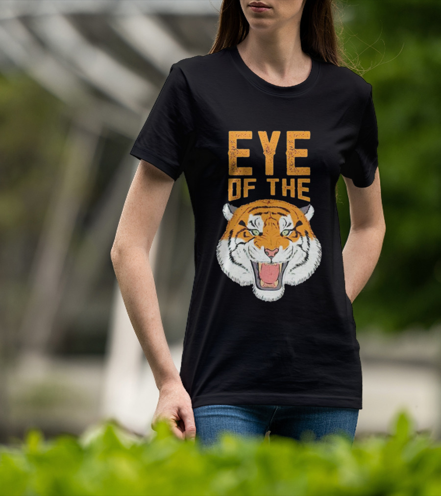 Eye Of The Tiger Fierce Roaring Tiger Face T-Shirt